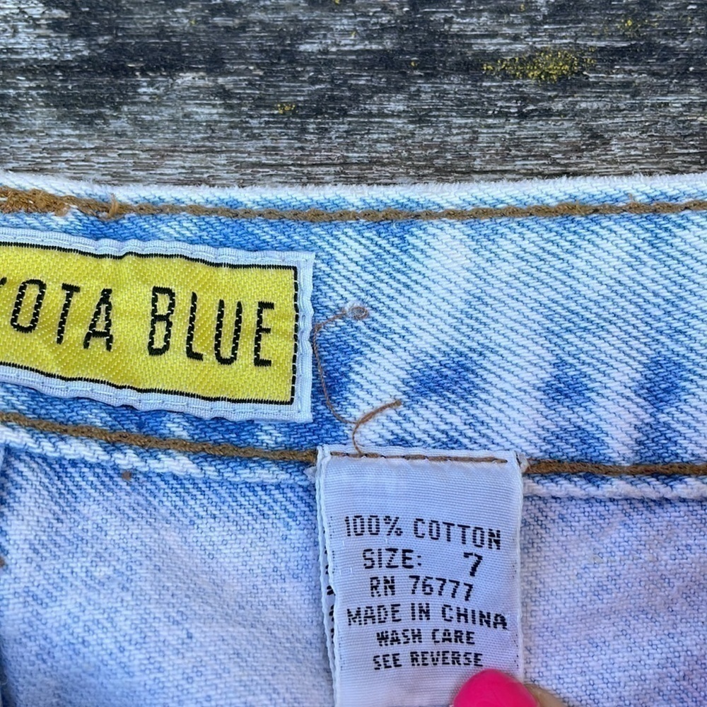 RARE Vintage 80's Dakota Blue Lou Lou Comic Strip Light Wash Denim Jeans size 7 - Picture 9 of 9
